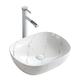 ZERAPH Bathroom Sink Above Counter Porcelain Ceramic Small Sink Bowl Modern Vessel Sink Artistic White Marbling Pattern Above Counter Bathroom Vanity Bowl with Pop Up Drain Art Basin (Color : A)