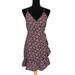 Free People Dresses | Free People All My Love Floral Wrap Slip Dress In Blue/Pink - Size Medium | Color: Blue/Pink | Size: M