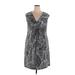 Suite 7 Casual Dress: Gray Graphic Dresses - Women's Size 2X