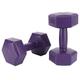 ANKROYU Weights Dumbbells, Exercise Fitness Dumbbell, Rubber Coating Hex Unisex Fitness 4kg Dumbbell, Fitness Dumbbell for Household Fitness Equipment Deep Purple