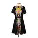 Prabal Gurung for Target Casual Dress - A-Line High Neck Short sleeves: Black Color Block Dresses - Women's Size 4