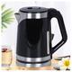 Kettle Stainless Steel, Travel Kettle for 2 L, Electric Kettle, Double Wall Design, Overheat Protection, Quick Boil Function, Quiet 220V black