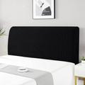 Headboard Cover for Bed, Stretch Bed Headboard Cover, Stretchable Sealant Protective Bed Headboard Cover, Bed Headboard Covers Cover for Padded Bedroom Headboard, 210-240 cm, Black