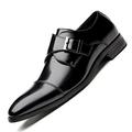 HJGTTTBN Leather Shoes Men Men's Casual Shoes Breathable Leather Men's Casual Shoes Men's Casual Shoes (Color : Schwarz, Size : 9.5 UK)