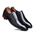 HJGTTTBN Leather Shoes Men Men Wedding Shoes Classical Style Business Shoes for Men Leather Design Men's Dress Shoes (Color : Black Shoes, Size : 5.5)