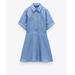 Zara Dresses | Blue Zara Dress Size M | Color: Blue | Size: M