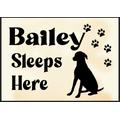 Dog Sign For Home Personalised House Kennel Metal Sign Patio Garden Plaque Bed Any Name Or Image Memorial Gift Bereavement Memory