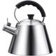 Tea Kettle Stove Top Kettle for Gas,Copper Tea Kettle Whistling Stove Top Stainless Steel with Heat Resistant Handle, Gas Electric Induction Compatible Stove Top Whistling Tea Kettle