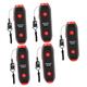 Yardwe 5pcs 3 Electronic Whistle Pet Toys Volleyball Whistle Football Toys Party Noise Maker Toy Whistle for Teachers Coaches Whistle with Lanyard Referee Whistle Magnet Basketball Red