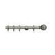 Integra Masterpiece Wooden Curtain Pole, 35mm Diameter Pole, Pheonix Finial, Standard Bracket, Complete Pole Kit, Antique Silver, 300 cm