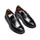 HJGTTTBN Leather Shoes Men Pointy Leather Shoes Shiny face Casual Business Leather Shoes Breathable Modern Boat Shoes Casual Mens Shoes (Color : Schwarz, Size : 7.5 UK)