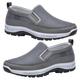 AZMAHT Slip on Shoes Men Deck Shoes for Men Casual Shoes Men Mens Wide fit Trainers Arch fit Trainers for Men Trainers Casual Comfortable Shoes with Low Arch Support,Gray,49/295mm