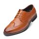 HJGTTTBN Leather Shoes Men Brogue Shoes Men Formal Brand Office Shoes Men Classic Coiffeur Brown Dress Elegant Shoes for Men Wedding Dress (Color : Yellow, Size : 9)