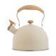 HJGTTTBN Teapot Stove Top Whistling Tea Kettle Teapots Stainless Steel Loud Whistle Tea Kettle Stovetop Kettle (Color : White)