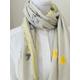 Cotton Scarf With Grey Stars, Summer Scarves & Wraps