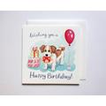 Jack Russell Birthday Card - Cute Puppy Cartoon, Dog Lover