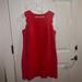 J. Crew Dresses | J. Crew Womens Shift Dress Sleeveless Scalloped Hem - Size 8 | Color: Pink/Red | Size: 8