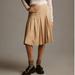 Anthropologie Skirts | Maeve By Anthropologie Wide-Pleated Midi Skirt Size 6 | Color: Tan | Size: 6