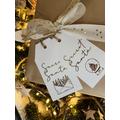 Secret Santa Gift Tag 2 Pack | Labels For Presents Christmas Tags Label Wrapping Xmas Present