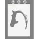 Horse & Girl Mylar Plastic Stencil in A3/A4/A5 Sheet Sizes Thicker 190 Micron Reusable Painting Airbrush Decor Craft Art Diy Wall Art | 2