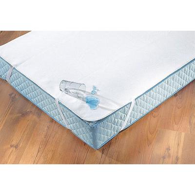 Matratzenauflage "Protect & Care, 70x140, 90x200 cm und weiteren Größen, wasserdicht", weiß, B:160cm L:200cm, Obermaterial: 100% Baumwolle, DORMISETTE PROTECT & CARE, Matratzenzubehör, Auflage, Allergiker geeignet (Hausstauballergiker) Image