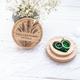 Rustic Wooden Oak Ring Box With Engraved Pampas Grass - Personalized Wedding Ceremony & Anniversary Gift Custom Wooden Ringbox Hochzeit 16