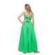 Extravagant Maxi Summer Dress, Plus Size Long Cotton Elegant Bright Green Bohemian Beach Wedding Pin Up Style Kaftan Dress