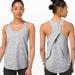 Lululemon Athletica Tops | Lululemon Essential Tank Pleated Camo Racerback Gym Neutral Silver/White Sz 6 | Color: Gray/White | Size: 6