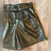 Urban Outfitters Shorts | Black Leather Belted Shorts | Color: Black | Size: 4