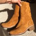 Coach Shoes | Coach Nwb Shearling Patsy Mid Calf Boots | Color: Tan | Size: 7.5