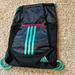 Adidas Bags | Bnwot Adidas Athletic Cinch Backpack W/Zippered Pocket & Water Bottle Storage | Color: Black/Green | Size: Os