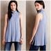 Anthropologie Tops | (Bogo Free) Anthropologie Puella Blue Swing Tank Tunic Sz S | Color: Blue/White | Size: S