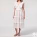 J. Crew Dresses | J Crew Ruffle-Sleeve Cotton Voile Dress Ax318 | Color: White | Size: M