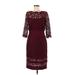 Tadashi Shoji Cocktail Dress: Burgundy Dresses - Women's Size 6