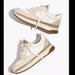 Madewell Shoes | - Madewell Kickoff Trainer Sneakers In Neutral Colorblock Leather Mb857 | Color: Cream/White | Size: Various