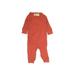 Monica + Andy Long Sleeve Outfit: Red Solid Bottoms - Size 3-6 Month