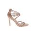 A New Day Heels: Tan Solid Shoes - Women's Size 6 - Open Toe