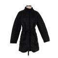 Athleta Trenchcoat: Mid-Length Black Print Jackets & Outerwear - Women's Size Small