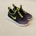 Nike Shoes | Nike Flex Runner Smoke Grey/Volt/Black/White Slip On Sneaker Toddler Size 9c | Color: Gray/Yellow | Size: 9b