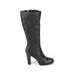 Simply Vera Vera Wang Boots: Black Solid Shoes - Women's Size 11 - Round Toe