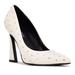 Nine West Shoes | New Nine West Trial Women's Rhinestone Dress Pumps White Size 7 | Color: Silver/White | Size: 7