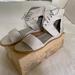 Free People Shoes | Free People - Date Night Mini Wedge Sandal (White/Cream) | Color: Cream/White | Size: 40e