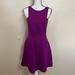 Anthropologie Dresses | 4c Anthropologie Purple Sleeveless Ponte Fit & Flare Dress Womens 6 | Color: Purple | Size: 6