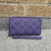 Michael Kors Bags | Michael Kors Purple Leather Silver Grommet Zip Around Wristlet Wallet | Color: Purple | Size: Os