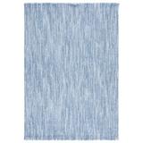 Blue 79 x 79 x 0.25 in Area Rug - Martha Stewart Rugs Striped Power Loom Polyester Area Rug in Polyester | 79 H x 79 W x 0.25 D in | Wayfair