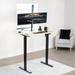 VIVO Single Motor Electric Desk w/ Push Button Memory Controller (1B Series) Wood/Metal in Black | 48.8" H x 43" W x 24" D | Wayfair DESK-KIT-1B4C