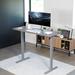 VIVO Single Motor Electric Desk w/ Push Button Memory Controller (1B Series) Wood/Metal in Gray | 48.8" H x 60" W x 24" D | Wayfair DESK-KIT-1G6G