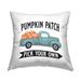 Stupell Industries Blue Pumpkin Patch Truck Rustic Farmhouse Outdoor Printed Pillow by Lettered & Lined | Wayfair pla-986_osq_18x18