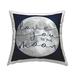 Stupell Industries Love You to Moon Blue Calligraphy Night Sky Outdoor Printed Pillow by Daphne Polselli /Polyfill blend | Wayfair