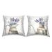 Stupell Industries Farmhouse Lavender Bunches 2 Piece Outdoor Printed Pillow Set by ND Art | Wayfair pl2-141_osq_2pc_18x18